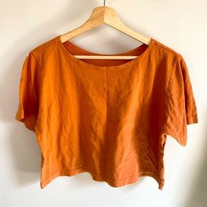 SALE: Pansy Co Crop Top in Sweet Potato